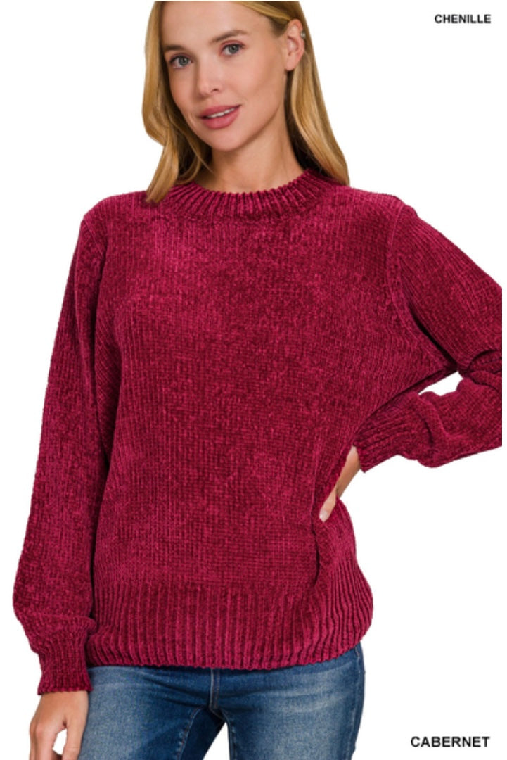 Cabernet Red Sweater