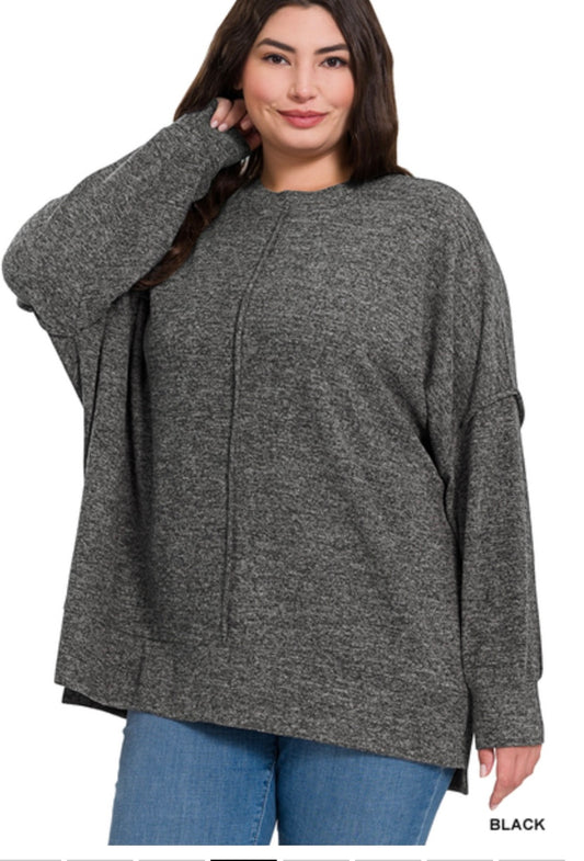 Black Plus Size Sweater